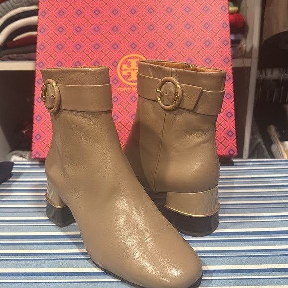 Tory Burch Multi Logo Buckle Boot - Picture 2 of 8